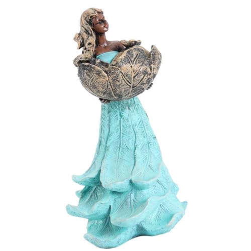 Bird Feeder Statue Garten Figur Rasene Ornamente Für Outdoor Vogelbeobachtung Enthusiasten Fantasy Art Decoration Gartenfigur von Watreketal