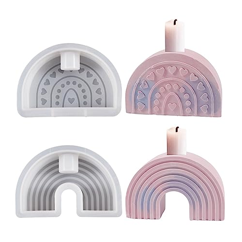Bogen Geformte Silikonformen Epoxidharzform Kerzenhalter Tisch Ornament Werkzeug Zum Herstellen Von Handwerksvorräten Für Regenbogen Form Kerzenhäuser Candlestick Bogen Geformte Silikonformen Epoxidharzform Kerzenhalter Tisch Ornament Werkzeug Zum Herstellen Von Handwerksvorräten Für Regenbogen Form Kerzenhäuser Candlestick von Watreketal