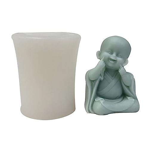 Buddhas Monkform Epoxidharzform Handgefertigte Duftende Kerzen Silikonform Plasters Tisch Ornament Werkzeug Nicht Stick Epoxidharzform Silikon Einzigartig Für Anfänger von Watreketal