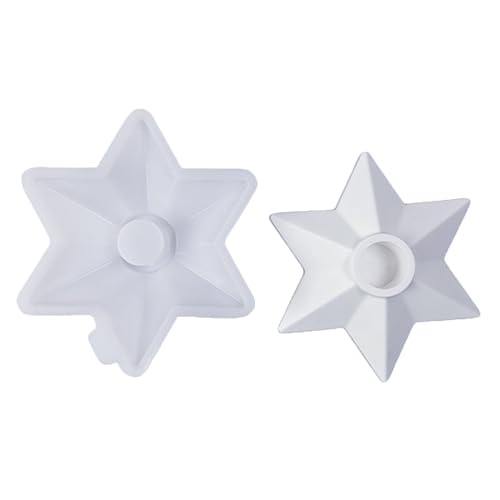Candlestick Form Sternform Kerzenhalter Silikonform Harze Guss Für Festival Tisch Wohnheimdekorationen Kerzenhalter Gastungen Form Kerzenstick Silikon von Watreketal