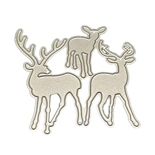 Drei Weihnachtshirsch Metall Schneiden Stirbt Schablone Scrapbooking Album Paper Card Template Schimmelpaarung Basteln Dekoration Metall Schneiden Für Kartenherstellung von Watreketal