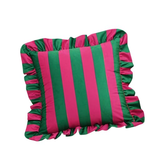 Elegante Gekräuselte Trimmkissen Koffer Gestreiftes Design Wurfkissenbezug Elegante Gekräuselte Trimmkissen Koffer Gestreiftes Design Wurfkissenbezug von Watreketal