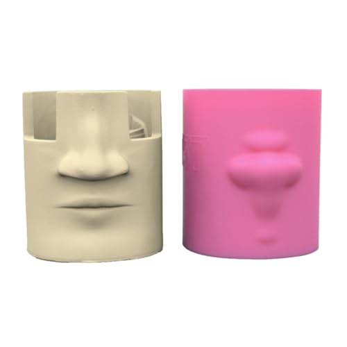 Epoxid Tonform Blumenpot Form Silikon Beton Gesichtsgeformte Stifthalter Vase Formen Geschenk Für Kunstbegeisterte Harz von Watreketal