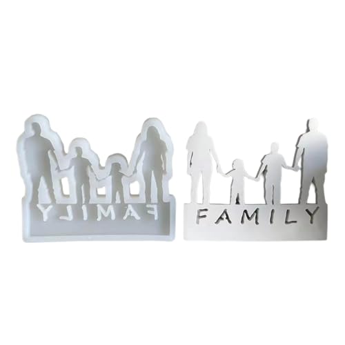Familie Von Vier Silikonenformen Für Die Herstellung Von Schreibtischdekorationen Familienharzen Formen Für Teelichthalter Plugin Dekorationen Handwerk Enthusiasten von Watreketal