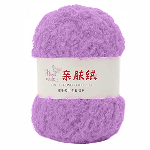 Garn Handrick Häkelhutpuppen 3 Stränge Korallen 50g/Set Chenille Weiche Dünne Korallen Samt Handtuch Wolle Chenille Garn von Watreketal