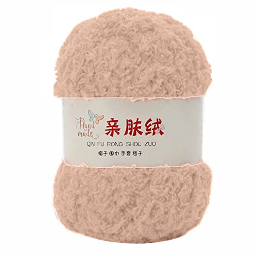 Garn Handrick Häkelhutpuppen 3 Stränge Korallen 50g/Set Chenille Weiche Dünne Korallen Samt Handtuch Wolle Chenille Garn von Watreketal