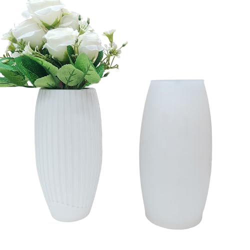 Gestreifte Silikonvase Formen Kerzenhalter Formen Für Teelichthalter Basis Kerzenbecher Raumdekoration Und Epoxidharz Easy Decreting Silicon von Watreketal