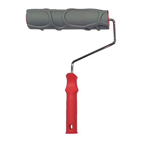 Haushalt Lack Prägien Roller Art Pinsel Bauwerkzeug Ziegel Für Wandtextur Rolling Blumenrolle Kit Tablett Foam Verlängerung Reiniger Wasser Spinner Für Malen Wände Schwer von Watreketal