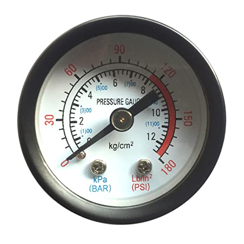 Hintermontage Manometer 0-180 Kpa Skala Guage Für Luftkompressor Wasser von Watreketal