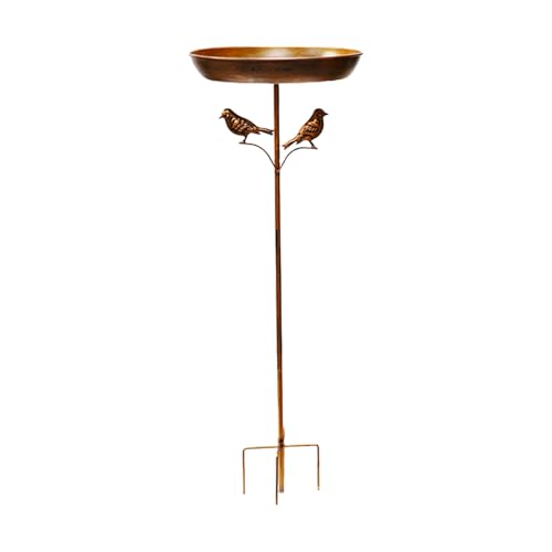 Hochleistungs Metallvogel Bad Vintage Eisenschale Stehende Badgarten Decors Yard Stakes Fütterungsstation Feeder Outdoor Vogelhahn Hochleistungs Metallvogel Bad Vintage Eisenschale Stehende Badgarten Decors Yard Stakes Fütterungsstation Feeder Outdoor Vogelhahn von Watreketal