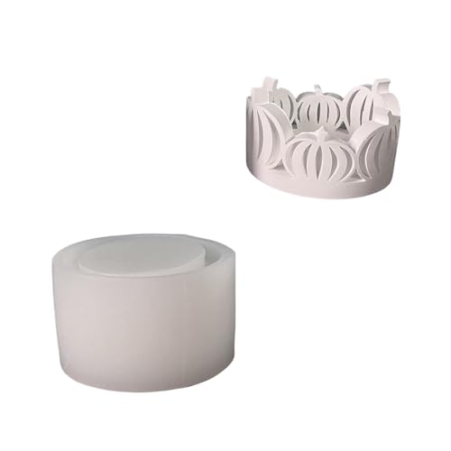 Hohlkürbis Silikonkerzenform Zur Herstellung Von Kerzen Halloween Dekoration Easy Demolding Candlestick Kreativ Ausgehöhlt von Watreketal