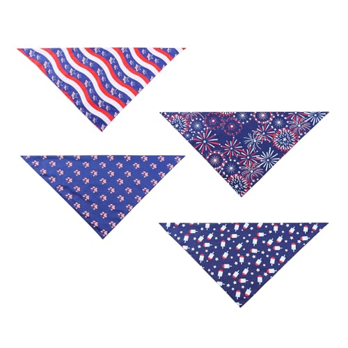 Hunde Katze Neckerchief Halsband Schal Speichel Handtuch Haustier Juli Costume Accessoires Hund Bandanas Weich von Watreketal