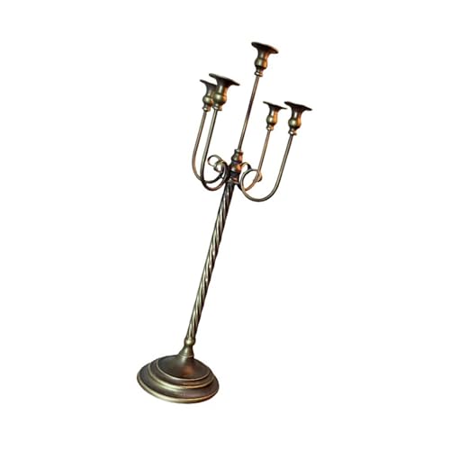 Iron Taper Kerzenhalter Dekorative Stand Fünf Kerzenhalter Für Hochzeit Esstisch Party Dekorationen Dekorativer Stand von Watreketal