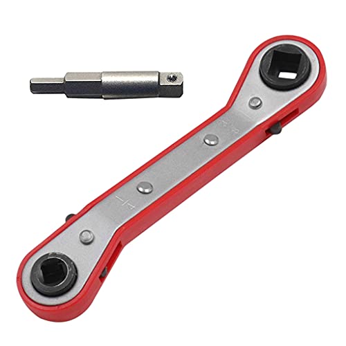 Klimaanlagen Ratschenschlüssel HVAC AC Für Ventilservice Mit Sechskant Bitadapter Kit 1/4 "3/8" 3/16 "5/16" Bit Set Adapter von Watreketal