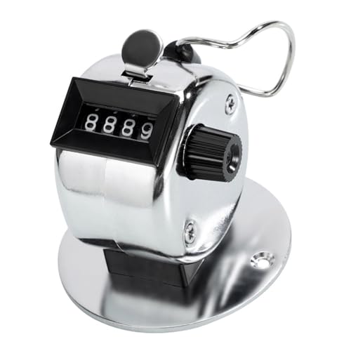 Metal Hand Tally Clicker Counter 4-stellige Zahlenzahl Klicker Mechanisch Zum Coaching Strick Rundenfischen Tally Metal Hand Tally Clicker Counter 4-stellige Zahlenzahl Klicker Mechanisch Zum Coaching Strick Rundenfischen Tally von Watreketal