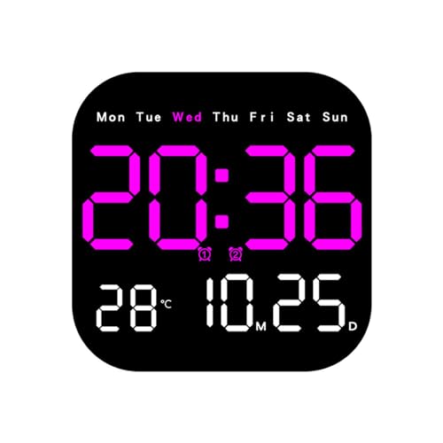 Moderne Digitale Wanduhr Mit Fernbedienung Großes Display Auto Dimmen 10 Helligkeitsstufen Perfekt Für Wohnkultur Tabletopuhr Moderne Digitale Wanduhr Mit Fernbedienung Großes Display Auto Dimmen 10 Helligkeitsstufen Perfekt Für Wohnkultur Tabletopuhr von Watreketal