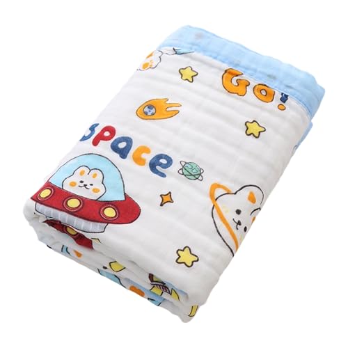 Multi Purpose Säugling Handtuch Wickeldecke Kinderwagen Hülse Verfügen Über 6 Schichten Sanfte Gaze Für Tägliche Komfort Und Haltbarkeit Neugeborene Badewickte von Watreketal