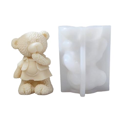 Niedliche Bärenform Kerze Silikonform Für Handgefertigte Schreibtischdekorationen Gypsum Epoxidharz Kerze Silikon Backform Niedliche Bärenform Kerze Silikonform Für Handgefertigte Schreibtischdekorationen Gypsum Epoxidharz Kerze Silikon Backform von Watreketal