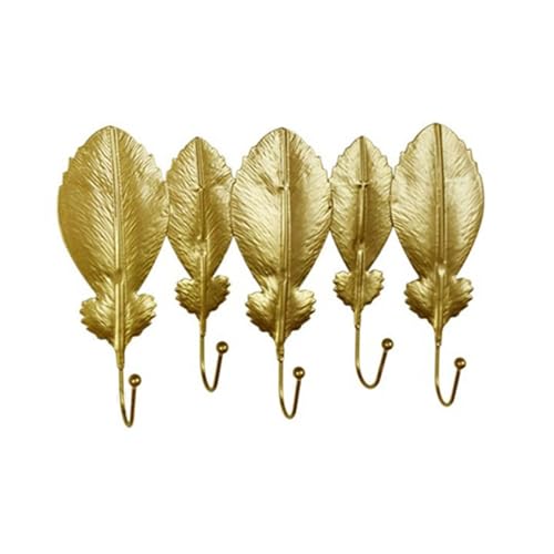 Nordic Iron Golden Blatt Haken Kleiderbügel Wandmontierte Hochleistungsschlüsselhalter Rostproofes Badezimmer Küche Dekoration Resistente Badezimmerhaken Nordic Iron Golden Blatt Haken Kleiderbügel Wandmontierte Hochleistungsschlüsselhalter Rostproofes Badezimmer Küche Dekoration Resistente Badezimmerhaken von Watreketal