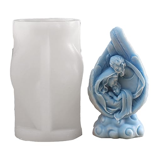 Nutzfamilie Nativität Silikon Kerzenform Epoxidharzform Für Seife Die Handgefertigte Handwerk Gips Dekore Heilige Familie Nativität Silikonform Machen von Watreketal
