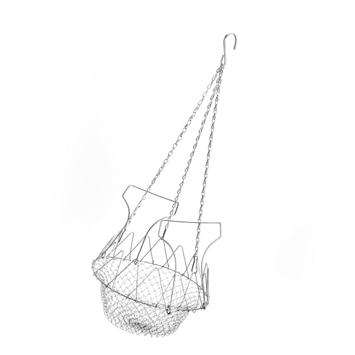 Outdoor 9 Zoll Hängen Abnehmbarer Hühner Feeder Korb Für Obst Geflügel Füttern Mit Eisenkonstruktion Hängende Geflügel Gemüsekorb von Watreketal