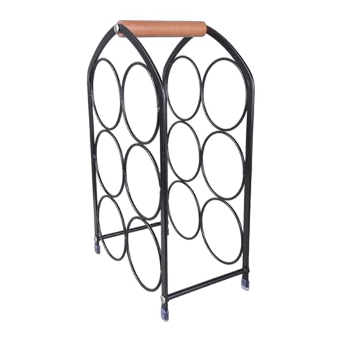 Platz Sparende Dekorative Vogelkäfig Weinregal Hält 6 Flaschen Für Tabletop Display Freistehende Speicherregal Metallhalter von Watreketal
