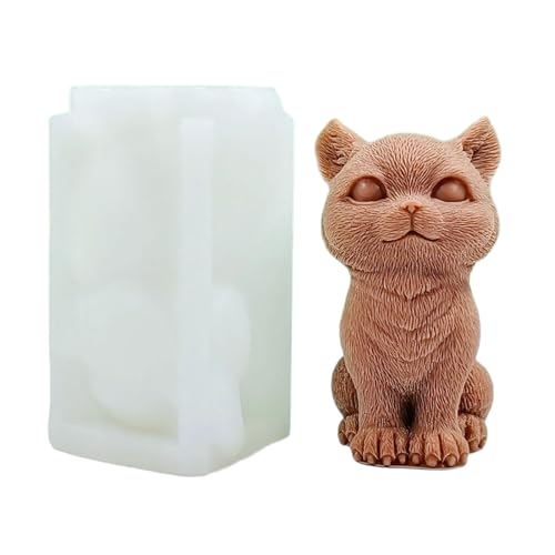 Silikonform Katzen Kerzenform Sitzende Tierische Gussseife Für Kuchendekorationen Sitzende Kerzenform Silikonseife Für Kuchendekorationen von Watreketal