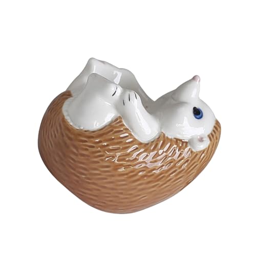 Thematische Keramik Eierhalter Lustige Igelstatue Sukkulenten Töpfe Für Kind Ideal Zum Frühstück Snacks Schnelle Reinigung Keramik Eierbecher Für Kinder Frühstück von Watreketal