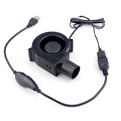 Tragbarer USB BBQ Lüfter 7 Cm 7530 Air Turbo Blower Lüfter Mit Einstellbaren Geschwindigkeiten Für Camping Picknick Grill Freien Kochluft Turbo Gebläse Freien von Watreketal