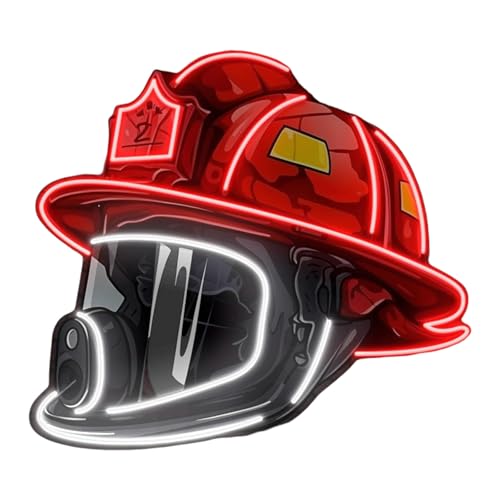 Verspielte Feuerwehrhelm Party Kunst Licht Multi Szenen Dekoration Acryltextur Einzigartige Feuerwehrhelm Wall Light Game Room Party Beleuchtung von Watreketal