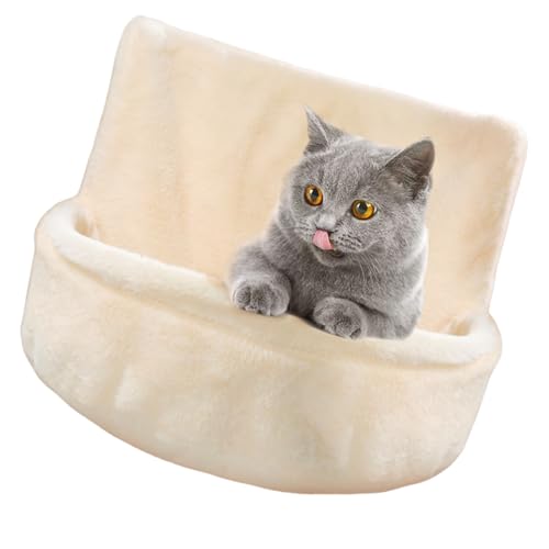 Warme Katzen Hängematte Bett Weiche Plüsch Hangable Schlaf Großer Plüsch Abnehmbar Zum Einfachen Waschen Von Haustier Schlafnistversorgung Hängematte von Watreketal
