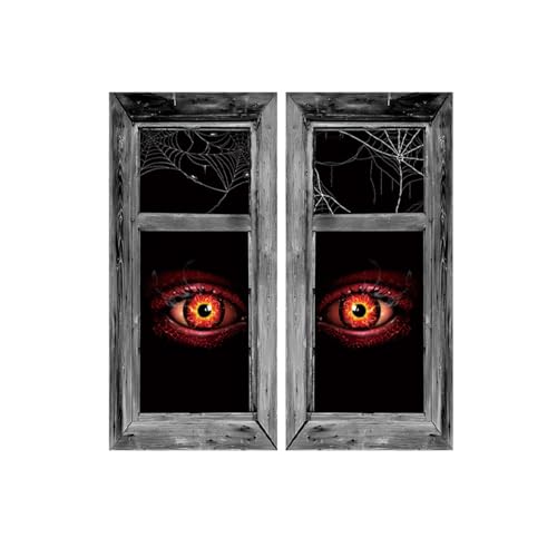 Watreketal 10 Teile Einfach Installieren Sie Geisterthemen Türfenster Vorhang Polyester Halloween Party Dekoration Scary Backdrops Terrorszene Hintergrund Halloween Vorräte von Watreketal