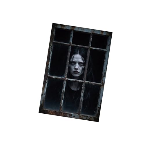 Watreketal 10 Teile Einfach Installieren Sie Geisterthemen Türfenster Vorhang Polyester Halloween Party Dekoration Scary Backdrops Terrorszene Hintergrund Halloween Vorräte von Watreketal