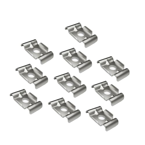 Watreketal 10pcs Verstärkte Zaunhalterungen Hardware Schmetterlingshalter Clip Für Garten Datenschutzsysteme Zubehör Edelstahl Zaun Klemmen Schmetterlingsklammern von Watreketal