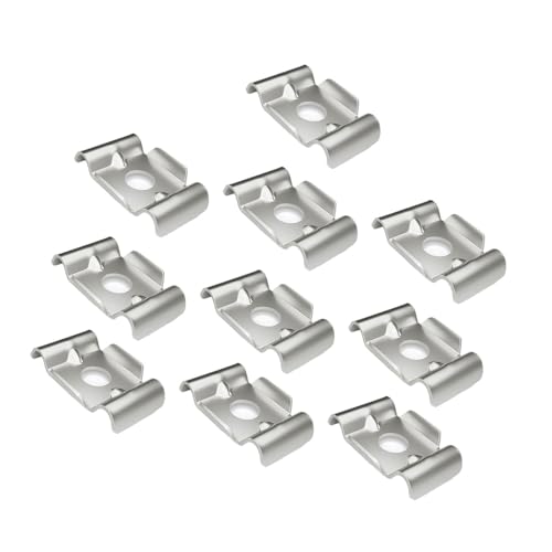 Watreketal 10pcs Verstärkte Zaunhalterungen Hardware Schmetterlingshalter Clip Für Garten Datenschutzsysteme Zubehör Edelstahl Zaun Klemmen Schmetterlingsklammern von Watreketal
