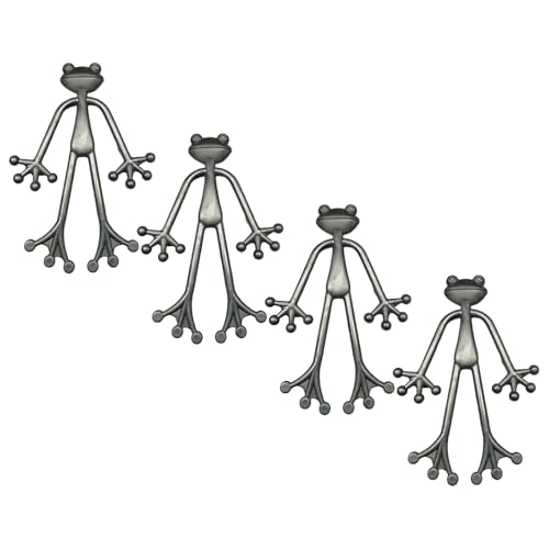 Watreketal 4pcs Frösche Pflanzenständer Blumentöpfe Ständer Kletterclips Garten Kletterzweig Pflanzer Pfahl Süße Frösche Pflanzgefäß Dekore von Watreketal