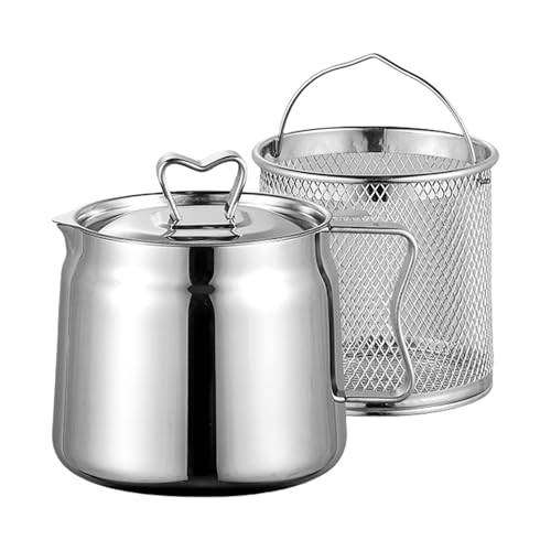Watreketal Edelstahlölfilter Kessel Große Kapazitätsbraten Mit Korb Und Deckel Für Küchenkochutensilien Langlebiger Edelstahlöl Lagerflasche Watreketal Edelstahlölfilter Kessel Große Kapazitätsbraten Mit Korb Und Deckel Für Küchenkochutensilien Langlebiger Edelstahlöl Lagerflasche von Watreketal