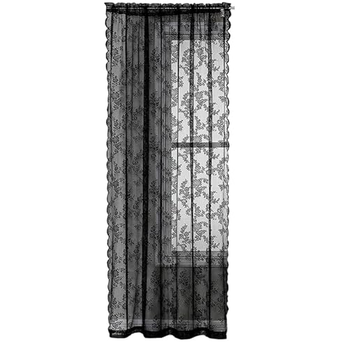 Watreketal Elegantes Spitzenfenster Curtai Sheer Voile Curtain Drape Privatsphäre Und Leichte Filterstoff Für Heimdekoration Wohnzimmer Vorhänge von Watreketal