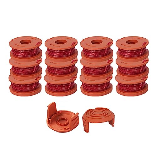 Watreketal Ersatzauto Feed Spool Line String Gras Trimmer Rasenmäher Gewinde Zubehör Mit Spulendeckel Cap Set Grasdeckel Deckel Auto Feed String Rasenmäher Faden Für Gartenzubehör von Watreketal