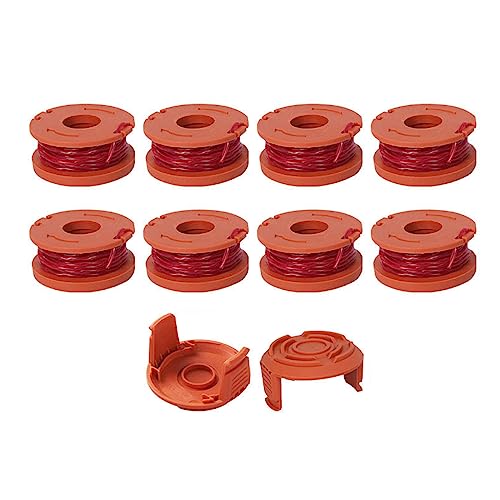 Watreketal Ersatzauto Feed Spool Line String Gras Trimmer Rasenmäher Gewinde Zubehör Mit Spulendeckel Cap Set Grasdeckel Deckel Auto Feed String Rasenmäher Faden Für Gartenzubehör von Watreketal