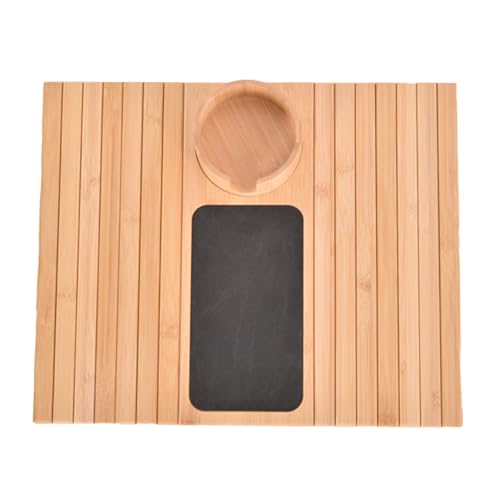 Watreketal Faltbare Bambus Armlehre Tablett Für Sofa Platz Sparende Couchbecher Für Getränke Snacks Spill Proof Armlehnen Tisch Bambusschale Watreketal Faltbare Bambus Armlehre Tablett Für Sofa Platz Sparende Couchbecher Für Getränke Snacks Spill Proof Armlehnen Tisch Bambusschale von Watreketal