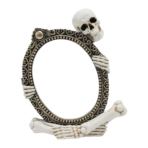 Watreketal Gothic Skull Resin Bilderrahmen Ornament Halloween Party Herzstück Für Kaminsimsregal Und Outdoor Displays Horror Themen Party Mittelstücke von Watreketal