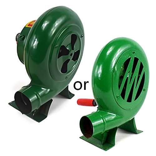 Handkurbel BBQ Lüfter Tragbares Grillluftgebläse Mit Manueller Griffgeschwindigkeitskontrolle Für Outdoor Grill Camping Wanderhandbuch Gebläse Lüfter von Watreketal