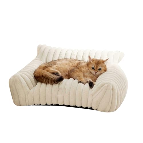 Watreketal Haustierbett Mit Luxuriöses Kissen Weiches Sofa Schöne Kuschel Liege Betthund Sofa Luxuriöser Kissen Nest Katzen Couch von Watreketal