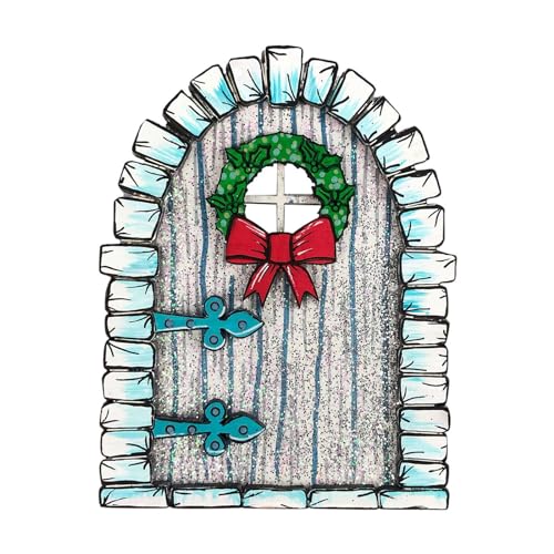 Watreketal Home Woodlandsfairy Garden Ornamente Dekoration Handgefertigtes Märchen Ornament Mit Tür Für Kinder Spielhaus Tür Romantik Atmosphäre Enhancer Geburtstagsgeschenk IdeaHolides Gegenwart von Watreketal