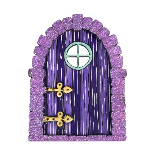 Watreketal Home Woodlandsfairy Garden Ornamente Dekoration Handgefertigtes Märchen Ornament Mit Tür Für Kinder Spielhaus Tür Romantik Atmosphäre Enhancer Geburtstagsgeschenk IdeaHolides Gegenwart von Watreketal
