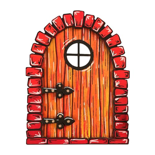 Watreketal Home Woodlandsfairy Garden Ornamente Dekoration Handgefertigtes Märchen Ornament Mit Tür Für Kinder Spielhaus Tür Romantik Atmosphäre Enhancer Geburtstagsgeschenk IdeaHolides Gegenwart von Watreketal