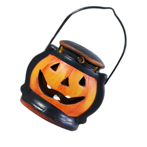 Watreketal Keramikkürbisse Nachtlicht Gehöcherte Kürbisse Lampe Halloween Dekoration Für Innen Und Außenparty Tischplattenanzeige Tragbarer Halloween Tisch Mittelstücke von Watreketal