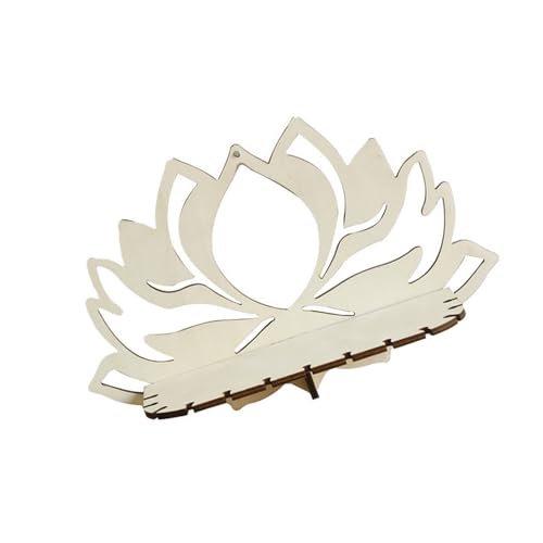 Watreketal Künstlerische Hohle Geschnitzte Holzblume Display Rack Wand Schwimmendes Zauberblütenhalter Für Kleine Gegenstände Und Sammlerstücke Künstlerische Häuser Dekore von Watreketal