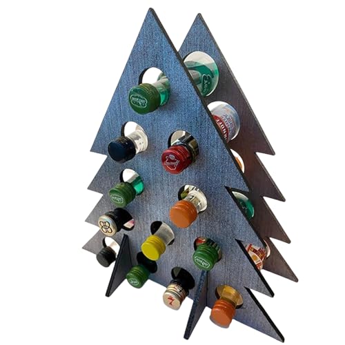 Watreketal Robuster Holzweine Flaschenhalter Elegantes Speicher Rack Mit Weihnachts Countdowns Designs Für Partybegeisterte Saisonständer von Watreketal